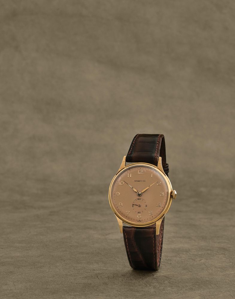 Ernest Borel pour Tiffany Co. Montre bracelet en or jaune 18K (750) mouvement mecanique