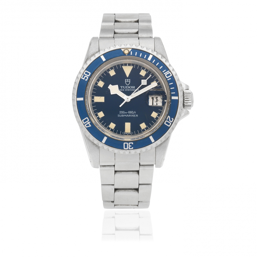 Tudor. A stainless steel automatic calendar bracelet watch