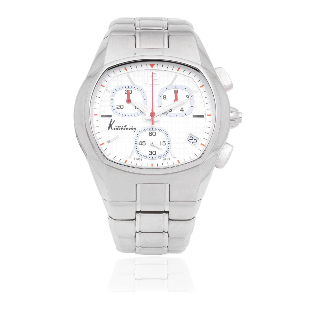 Kutchinsky. A stainless steel quartz calendar chronograph bracelet watch