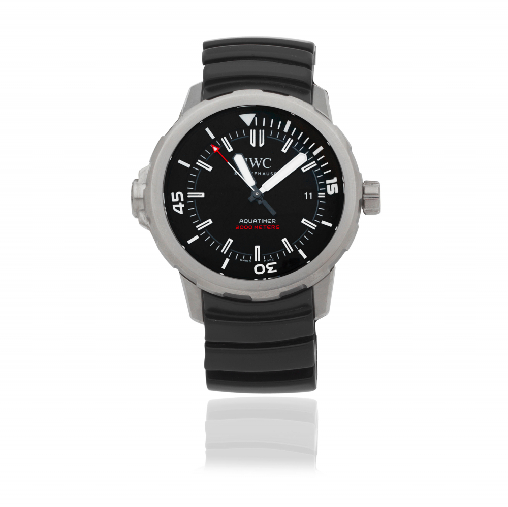 IWC. A Limited Edition titanium automatic calendar wristwatch