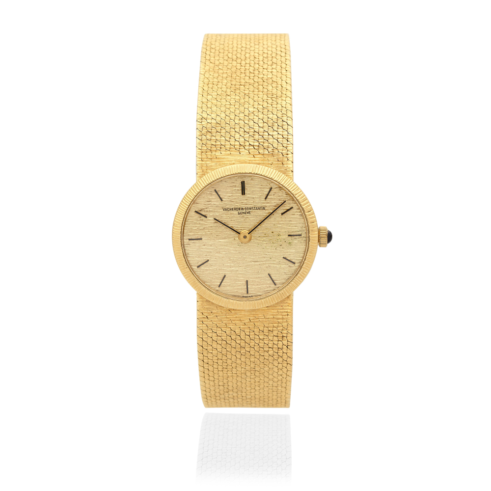 Vacheron Constantin. A lady's 18K gold manual wind bracelet watch