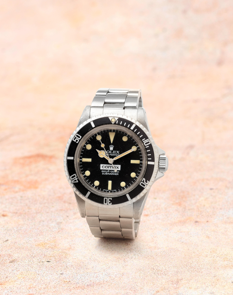 Rolex. A fine and rare stainless steel automatic calendar bracelet watch being offered by a former Comex diver