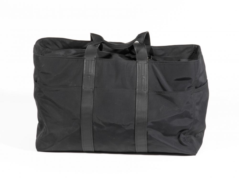 HERMES Paris Made In France. Sac de voyage Acapulco 53, cuir et toile