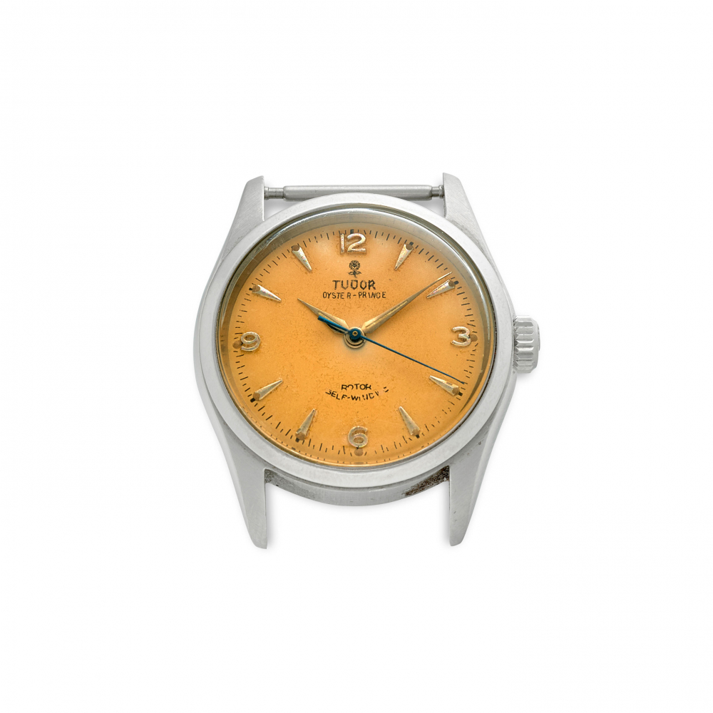 TUDOR. A STAINLESS STEEL AUTOMATIC WRISTWATCH "EXPLORER DIAL"