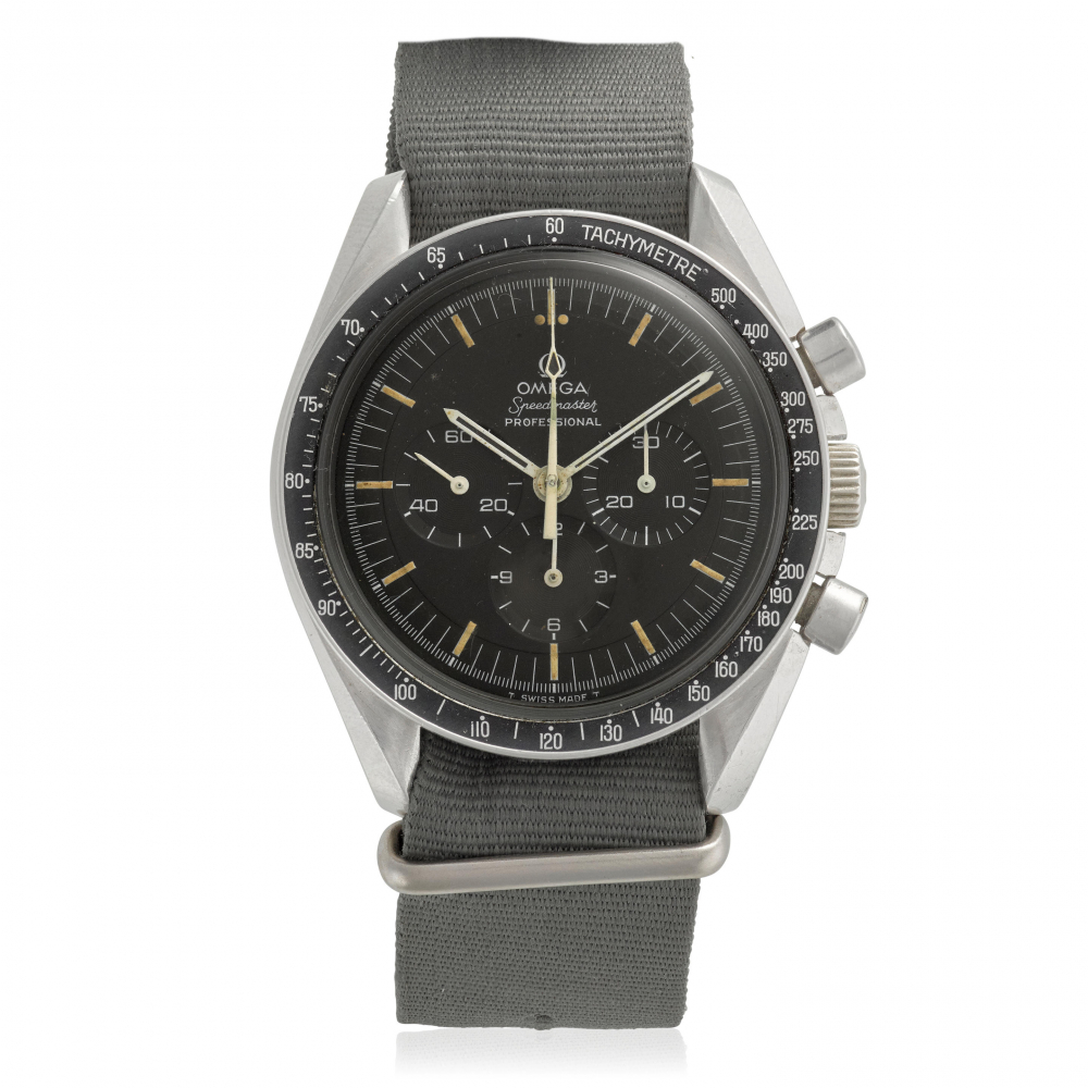 OMEGA. A STAINLESS STEEL MANUAL WIND TACHYMETER CHRONOGRAPH WRISTWATCH