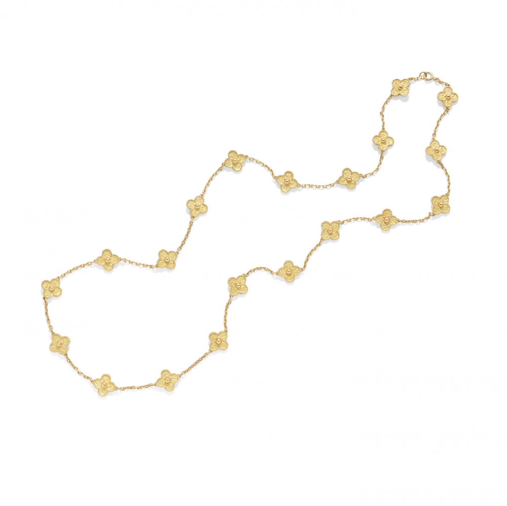 VAN CLEEF ARPELS: 'ALHAMBRA' NECKLACE