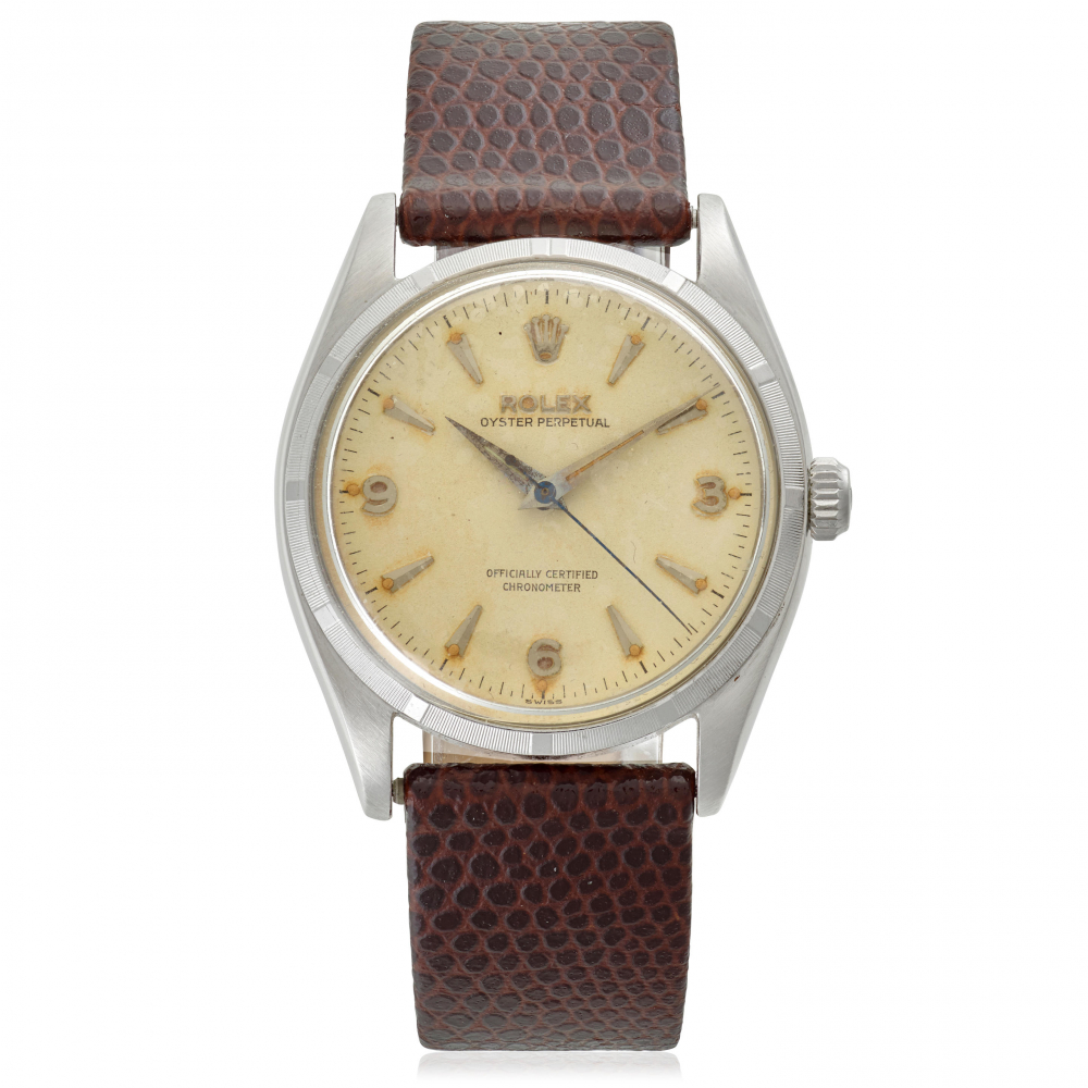 ROLEX. A STAINLESS STEEL AUTOMATIC WRISTWATCH