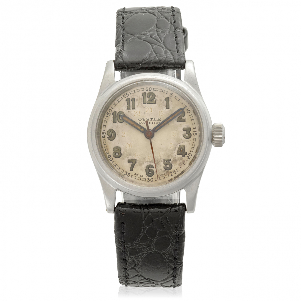 ROLEX. A STAINLESS-STEEL MANUAL WIND WRISTWATCH