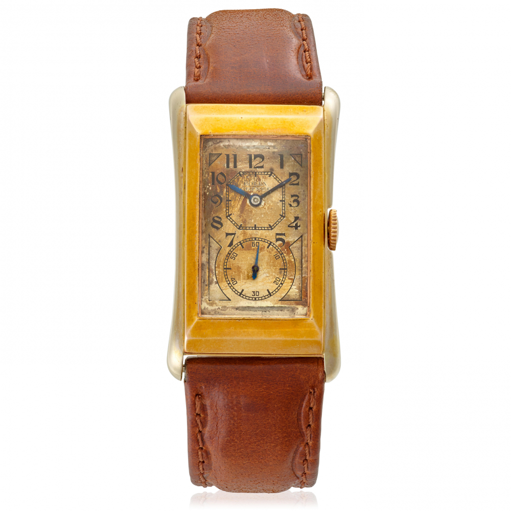 ROLEX. A TWO TONE 14K ROSE AND WHITE GOLD MANUAL WIND DOCTOR'S WRISTWATCH