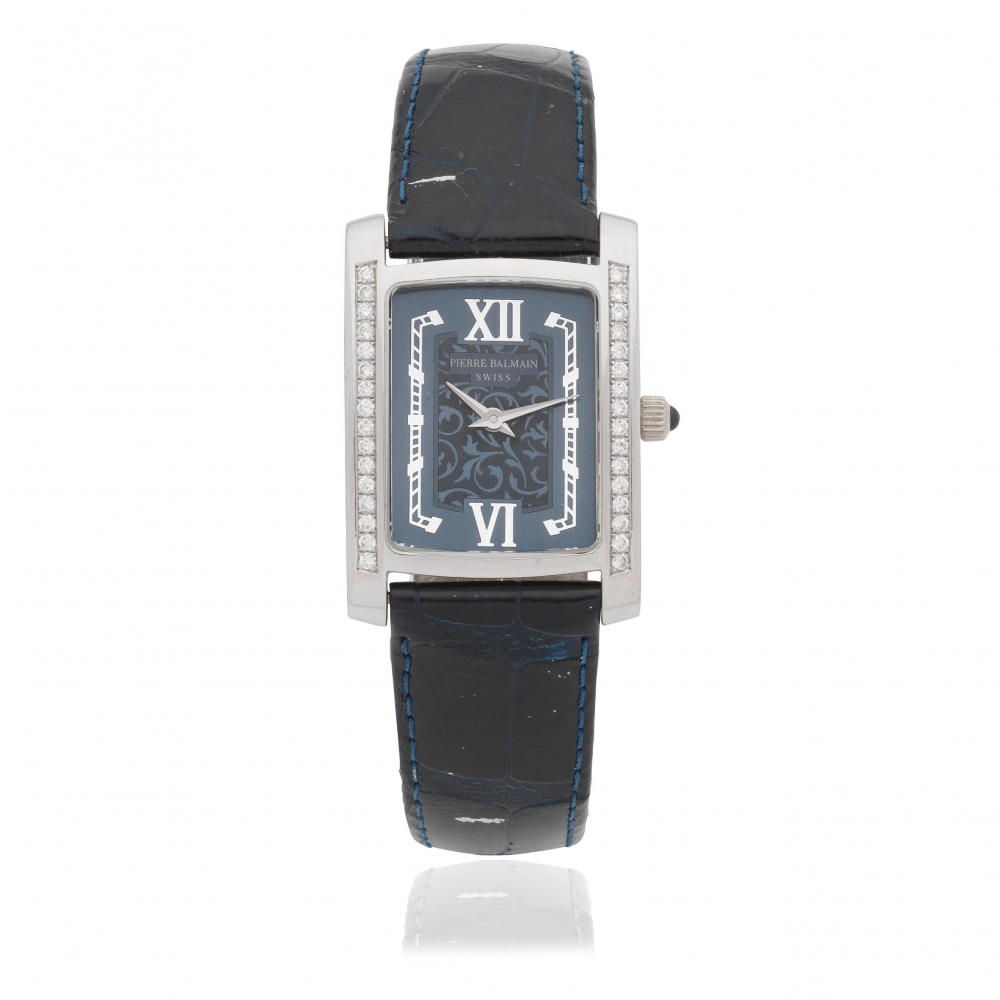 Pierre Balmain. A Limited Edition lady's platinum and diamond set quartz wristwatch