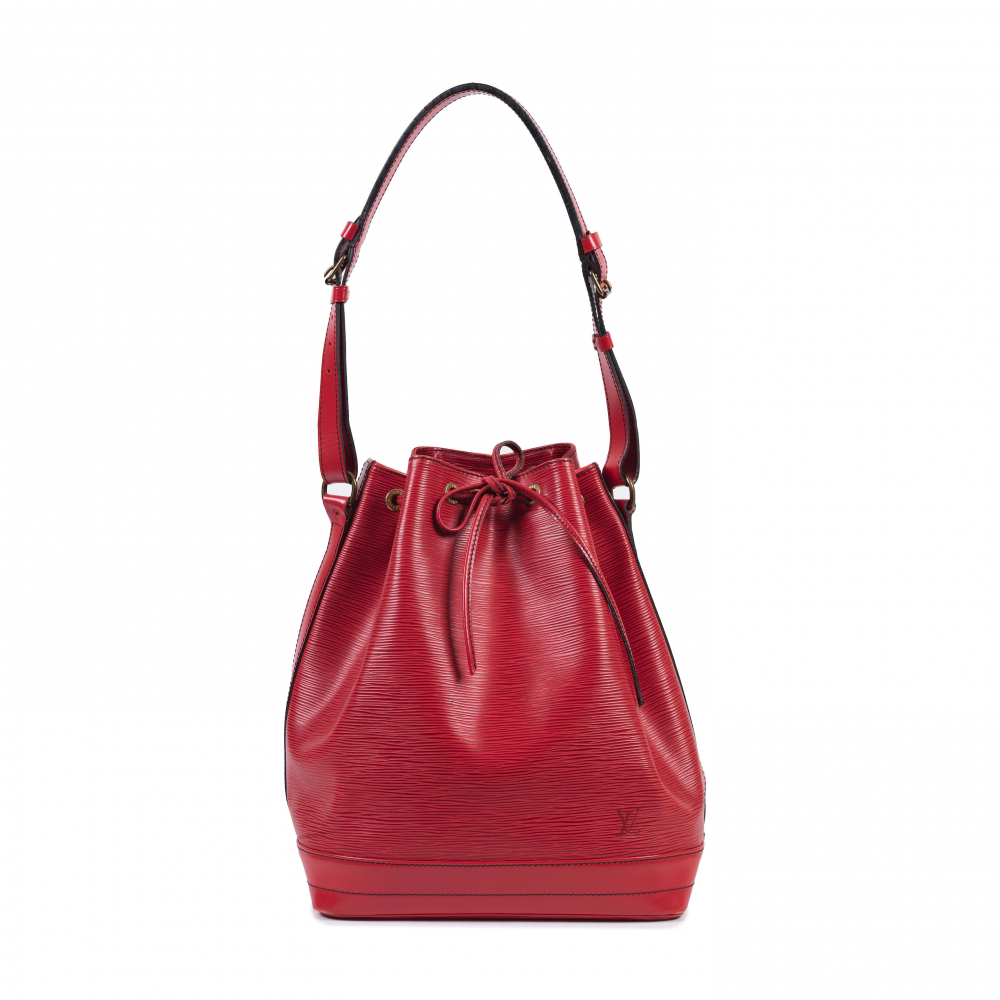Louis Vuitton: a Red Epi Leather Noe MM