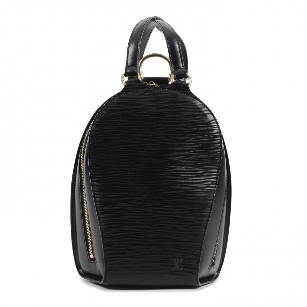 Louis Vuitton: a Black Epi Leather Mabillon PM Backpack