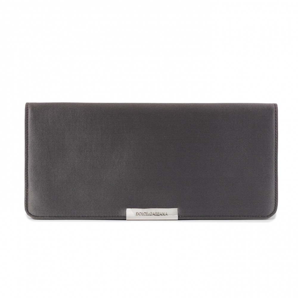 Dolce and Gabbana: a Silver Satin Wallet