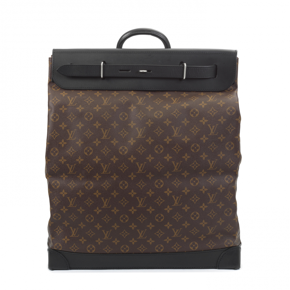 Louis Vuitton: a Monogram Macassar Steamer Bag