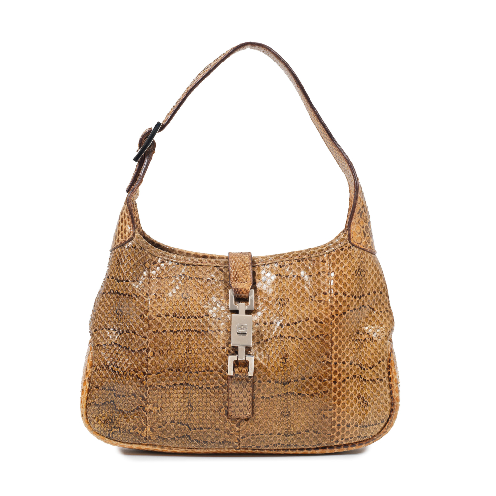 Gucci: a Shiny Natural Python Mini Jackie