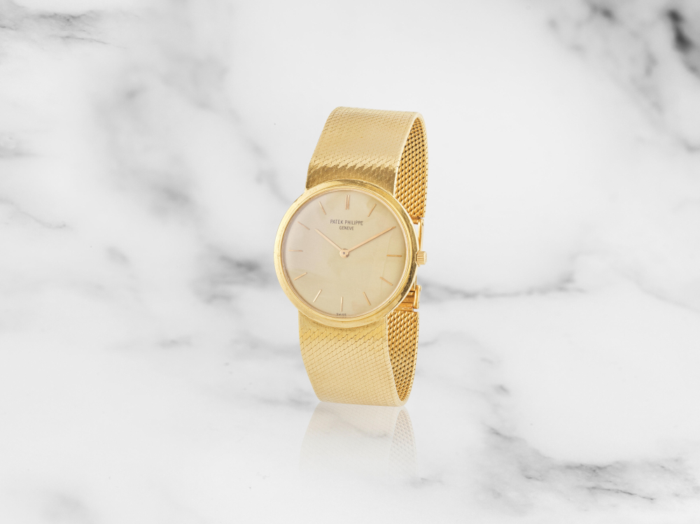 Patek Philippe. Montre bracelet en or jaune 18K (750) mouvement mécanique