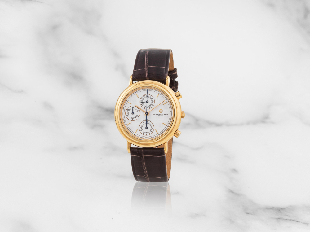 Vacheron Constantin. Chronographe bracelet en or jaune 18K (750) avec cadran sigma mouvement automatique