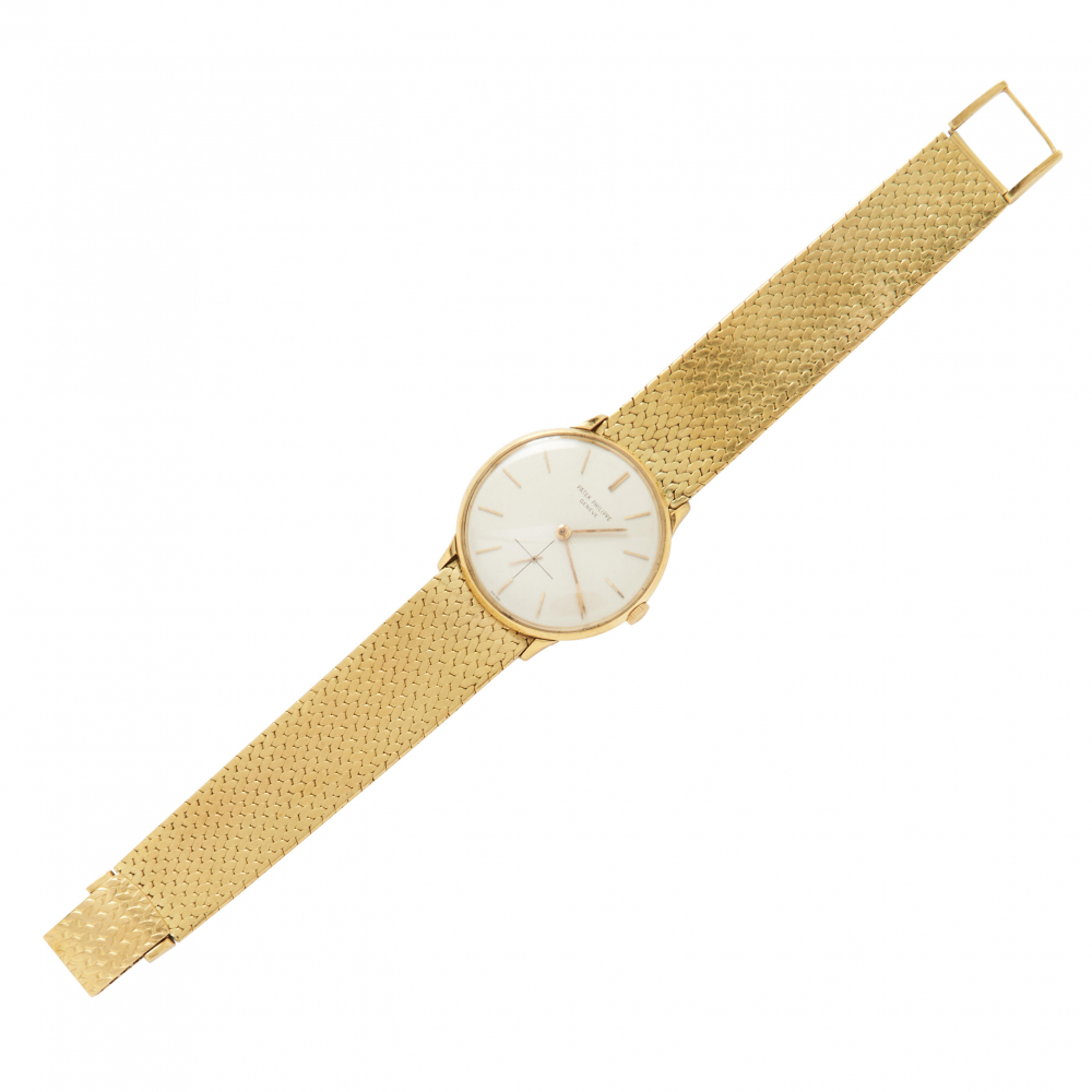 PATEK PHILIPPE CO.: AN 18K GOLD WRISTWATCH