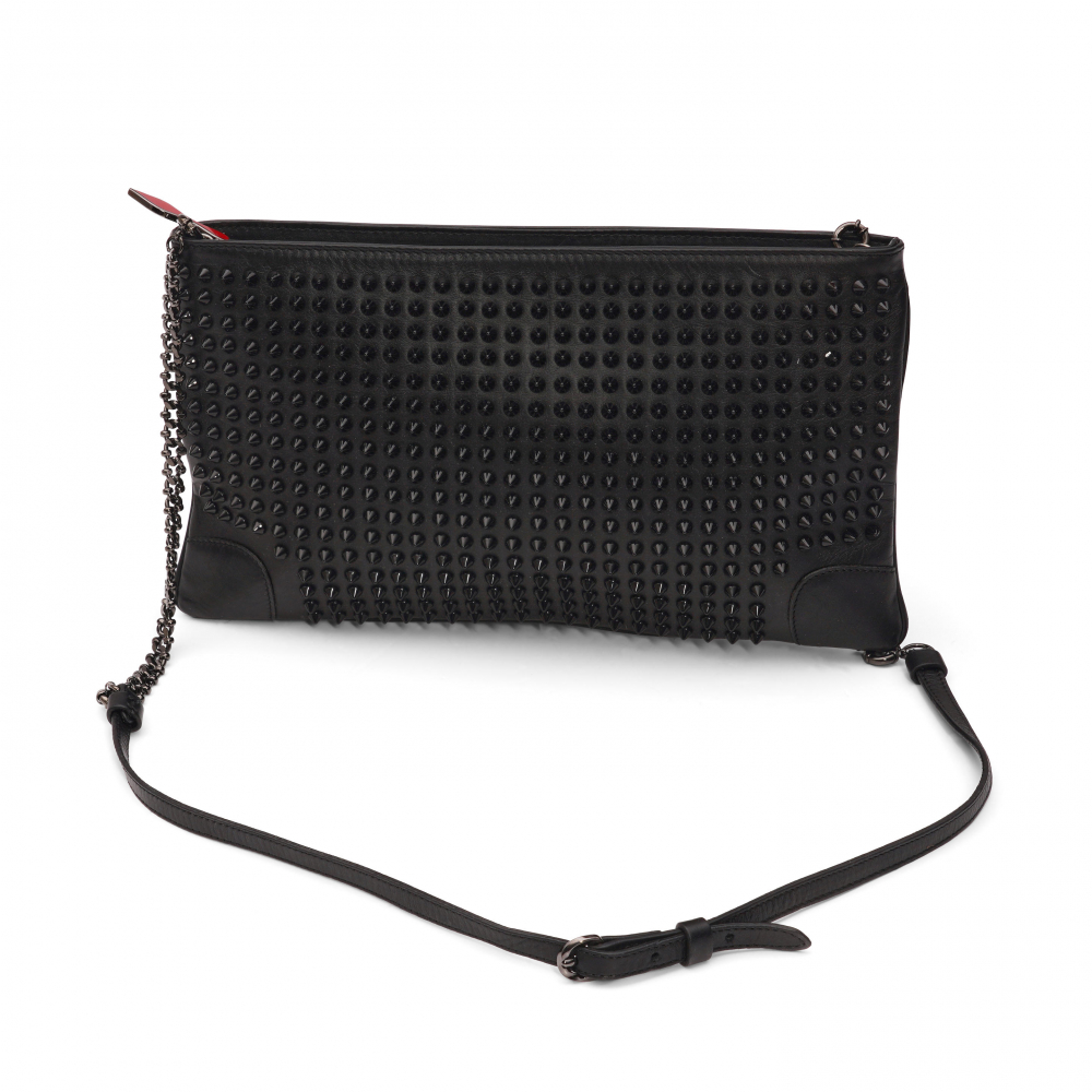 Christian Louboutin Black Leather Stud Handbag