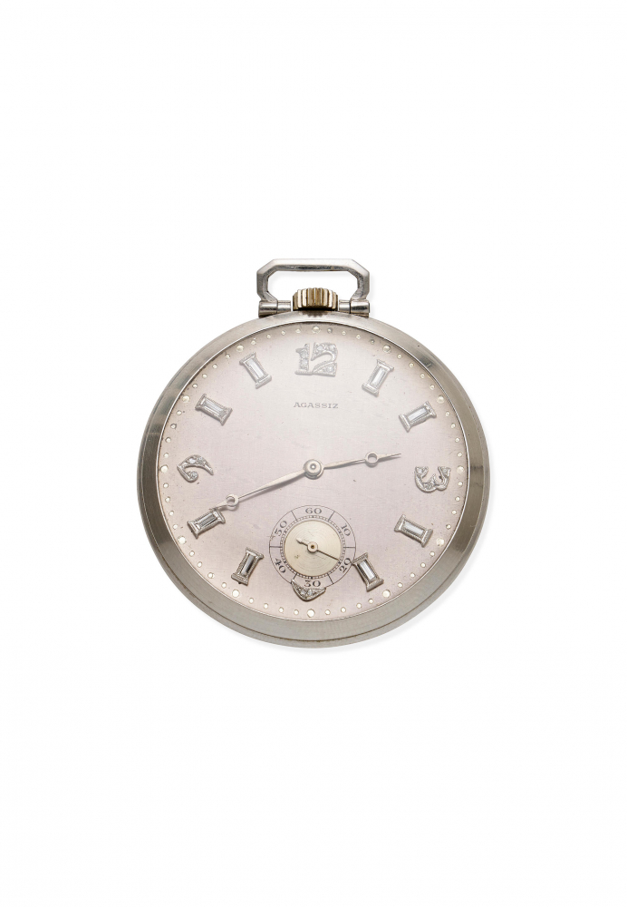 AGASSIZ | PLATINUM AND DIAMOND POCKET WATCH