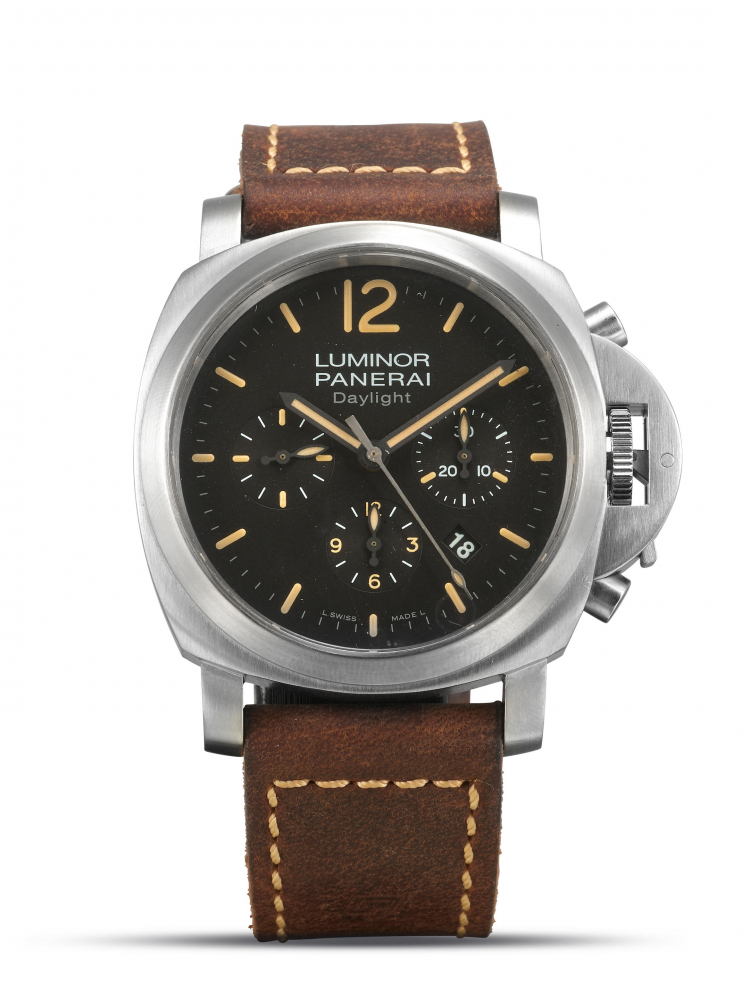 PANERAI | LUMINOR CHRONO DAYLIGHT, REF.PAM00356, A LIMITED PRODUCTION STAINLESS STEEL CHRONOGRAPH WRISTWATCH WITH DATE, CIRCA 2012