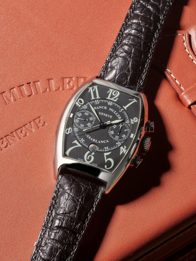 FRANCK MULLER | CASABLANCA, REF.8885CCCDT, A STAINLESS STEEL CHRONOGRAPH WRISTWATCH WITH DATE, CIRCA 2005