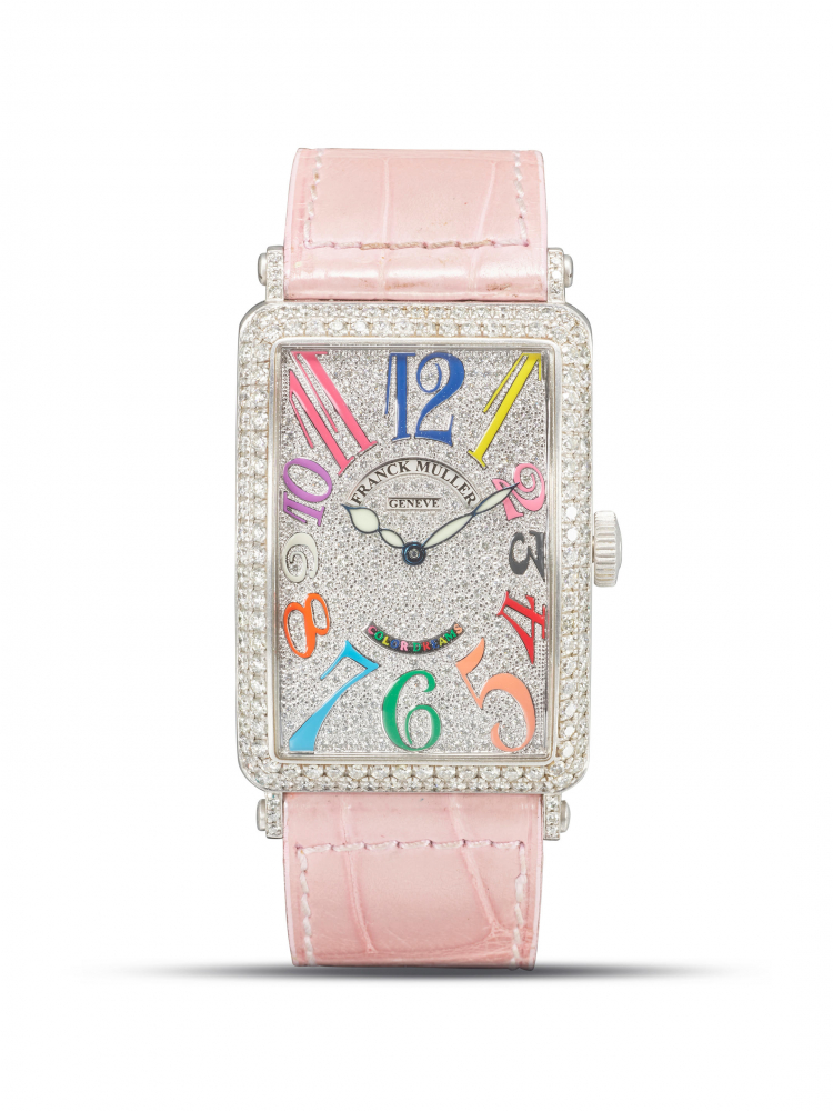 FRANCK MULLER | LONG ISLAND - COLOUR DREAMS, A WHITE GOLD AND DIAMOND-SET WRISTWATCH, CIRCA 2012