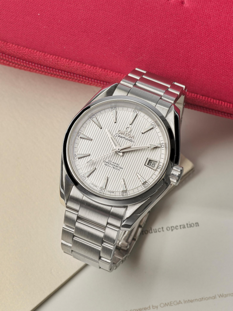 OMEGA | SEAMASTER - AQUA TERRA CO-AXIAL, A STAINESS STEEL BRACELET WATCH WITH DATE, CIRCA 2017