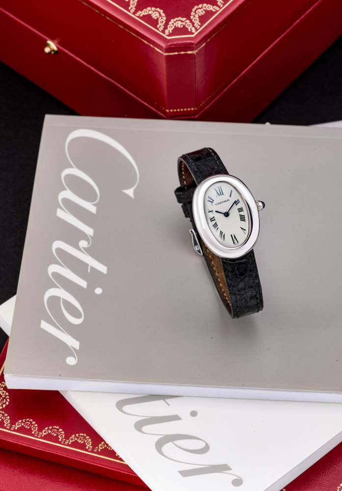CARTIER | BAIGNOIRE, REF.1955, A WHITE GOLD WRISTWATCH, CIRCA 2004