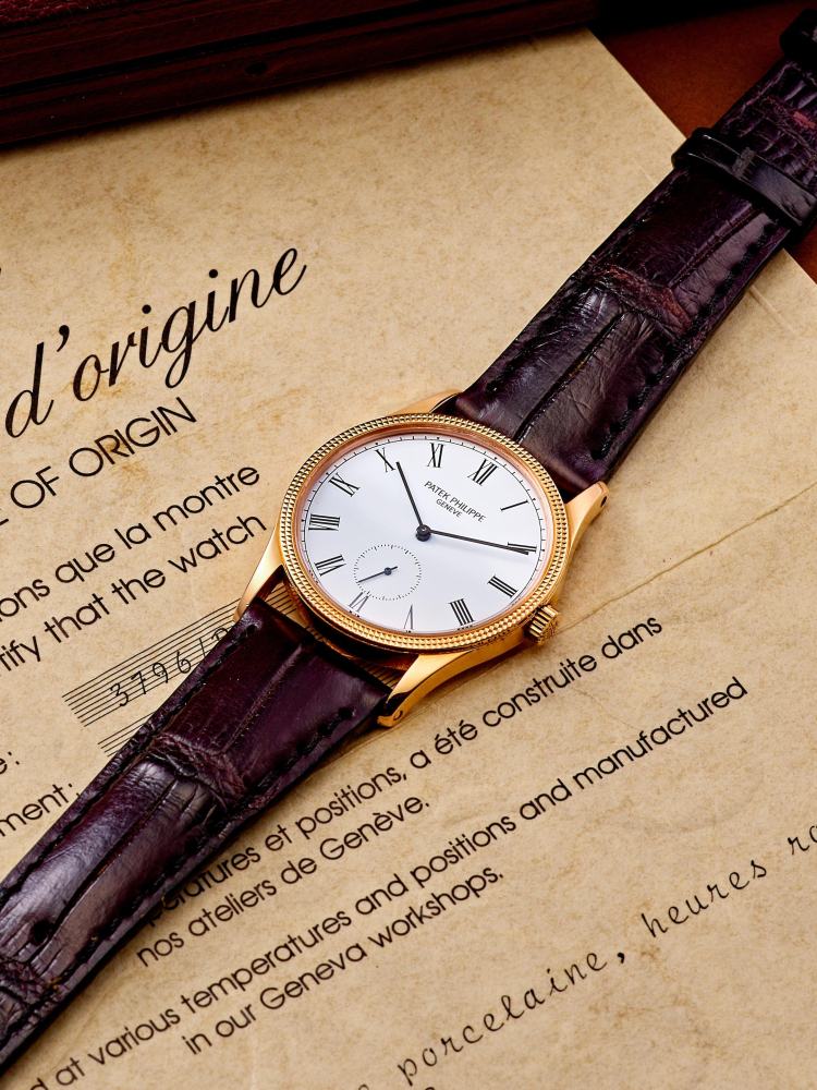PATEK PHILIPPE | CALATRAVA, REF.3796, A YELLOW GOLD WRISTWATCH, CIRCA 1989