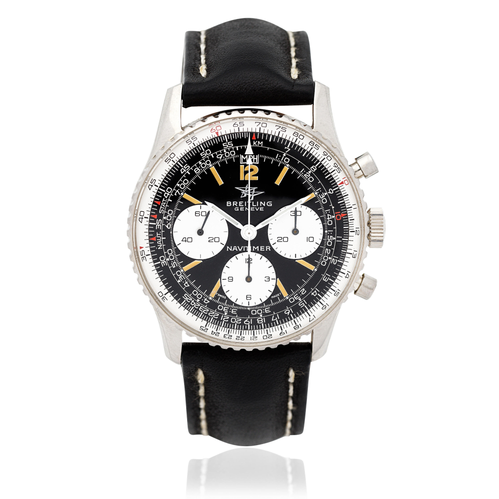 Breitling. A stainless steel manual wind chronograph wristwatch