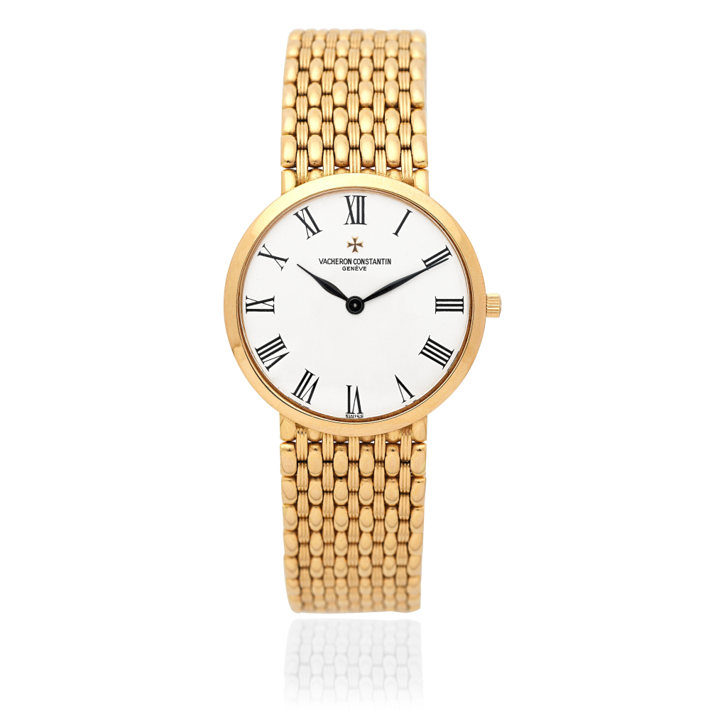 Vacheron Constantin. An 18K rose gold manual wind bracelet watch