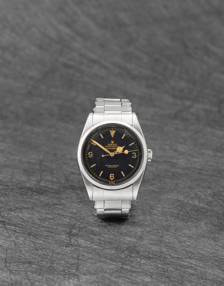 Rolex. A fine stainless steel automatic bracelet watch