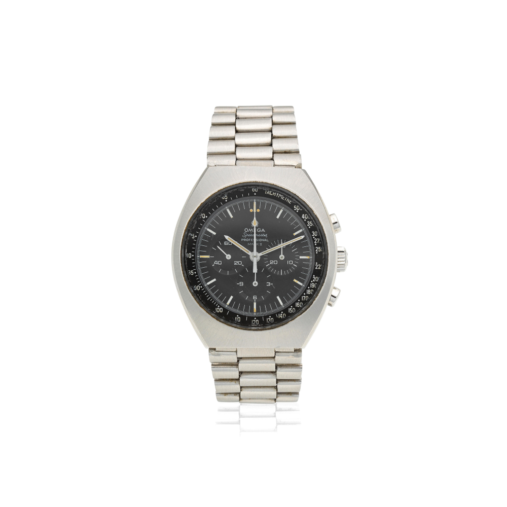 Omega. A stainless steel manual wind bracelet watch