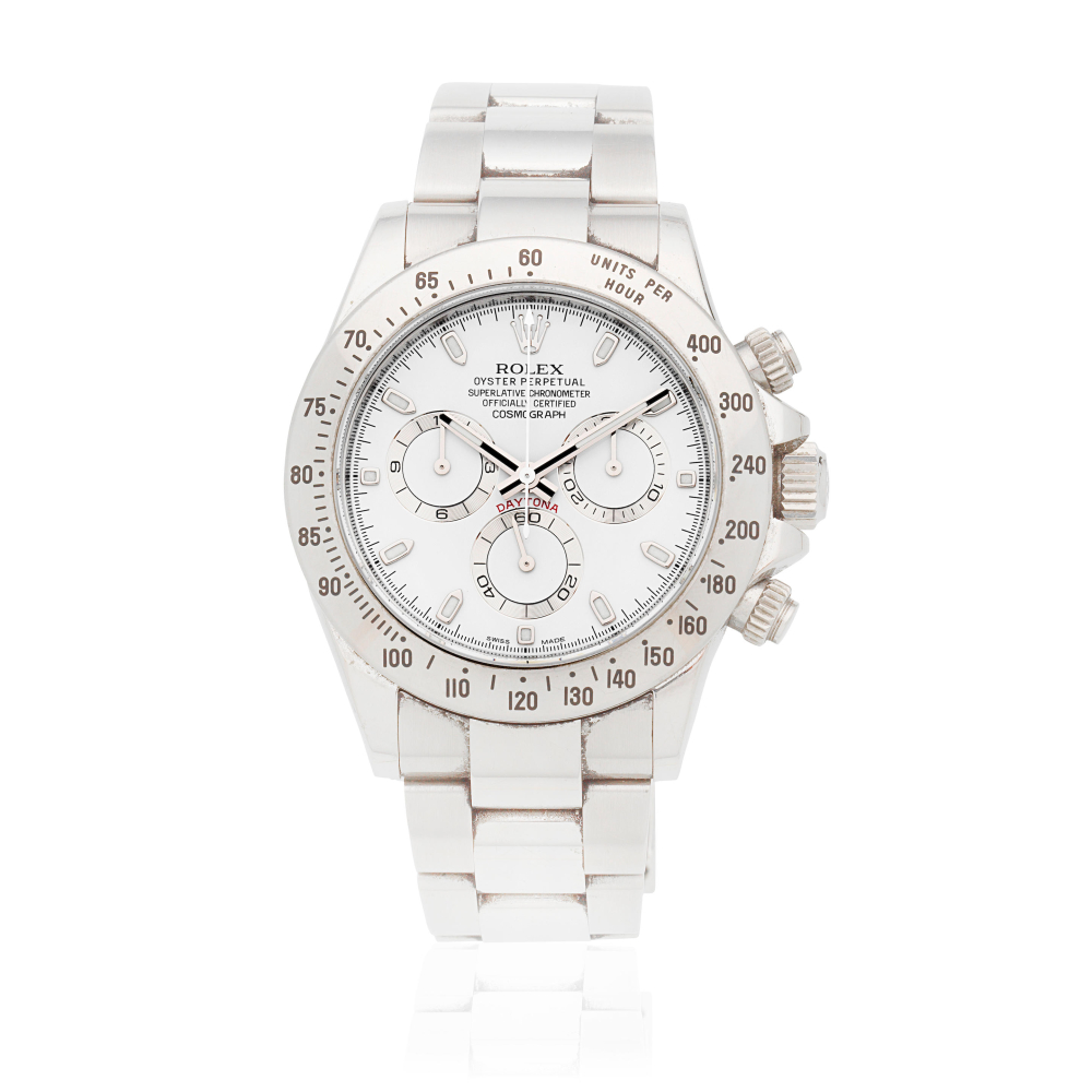 Rolex. A stainless steel automatic chronograph bracelet watch with "APH" dial