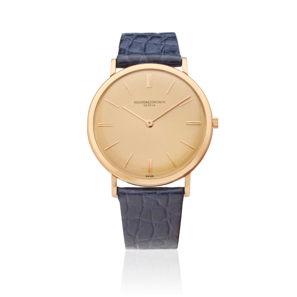 Vacheron Constantin. A slim 18K gold manual wind wristwatch