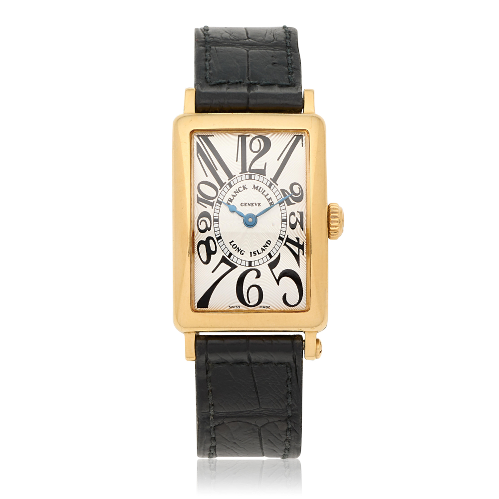 Franck Muller. An 18K gold quartz wristwatch