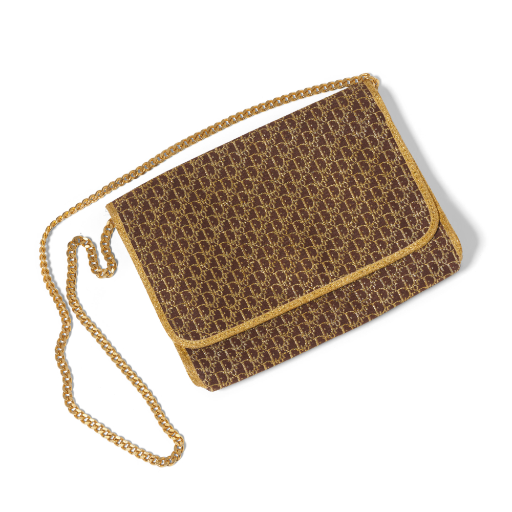CHRISTIAN DIOR: DIORISSIMO JACQUARD CROSSBODY BAG