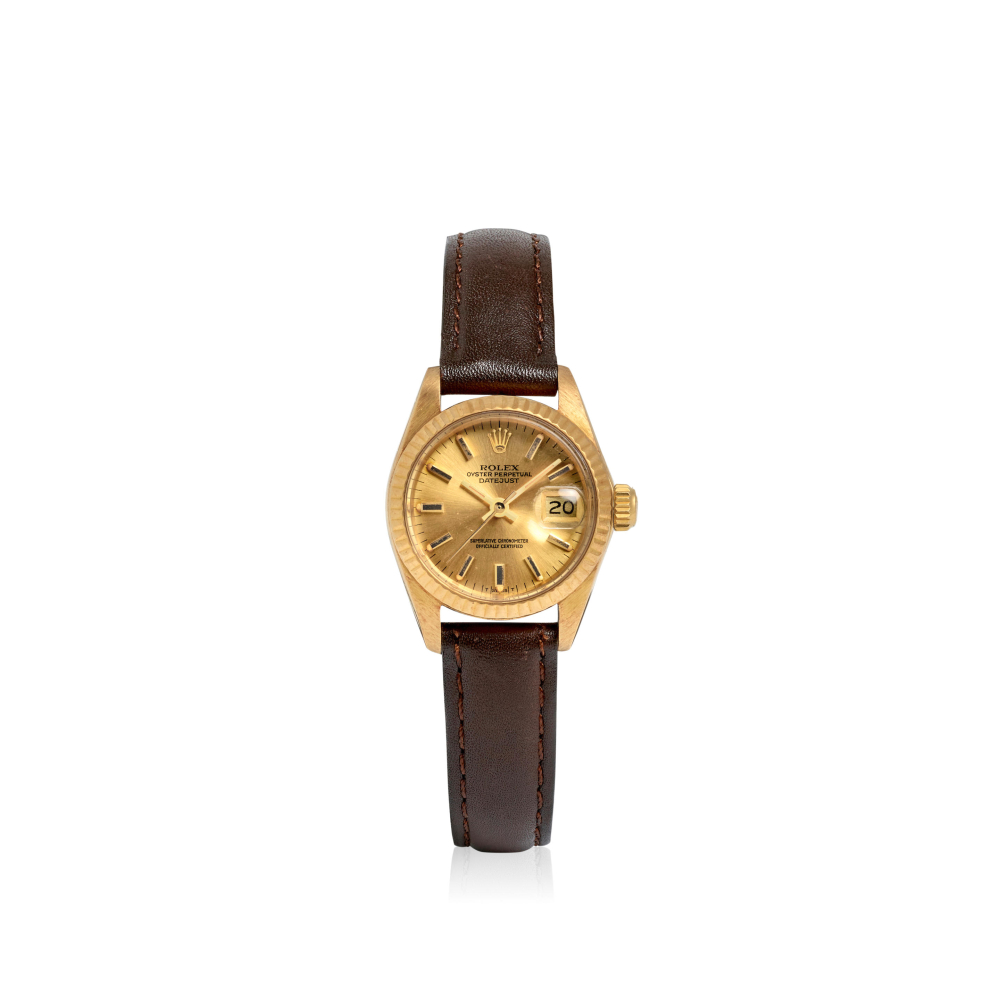 ROLEX. AN 18K GOLD AUTOMATIC WRISTWATCH