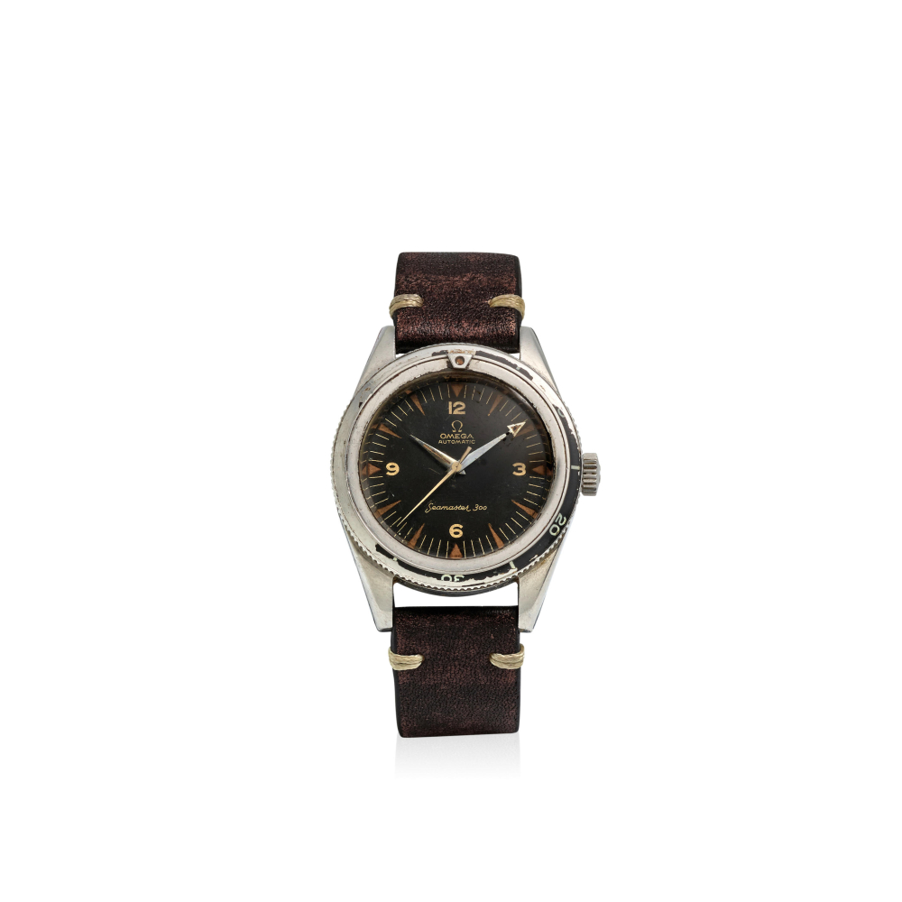 [NO RESERVE] OMEGA. A STAINLESS STEEL AUTOMATIC WRISTWATCH