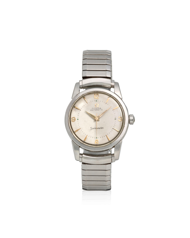 [NO RESERVE] OMEGA. A STAINLESS STEEL AUTOMATIC BRACELET WATCH