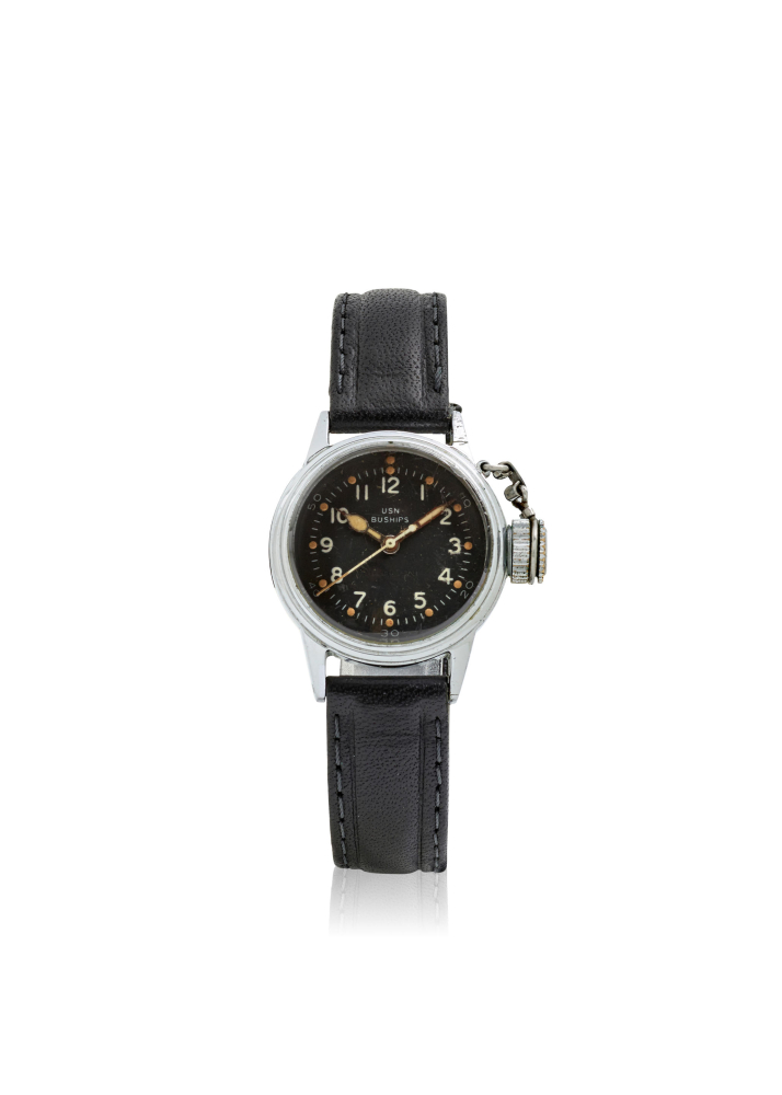 [NO RESERVE] HAMILTON. A STAINLESS STEEL MANUAL WIND WRISTWATCH