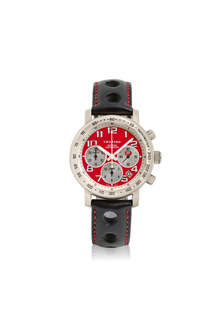 [NO RESERVE] CHOPARD. A LIMITED EDITION TITANIUM AUTOMATIC CALENDAR CHRONOGRAPH WRISTWATCH