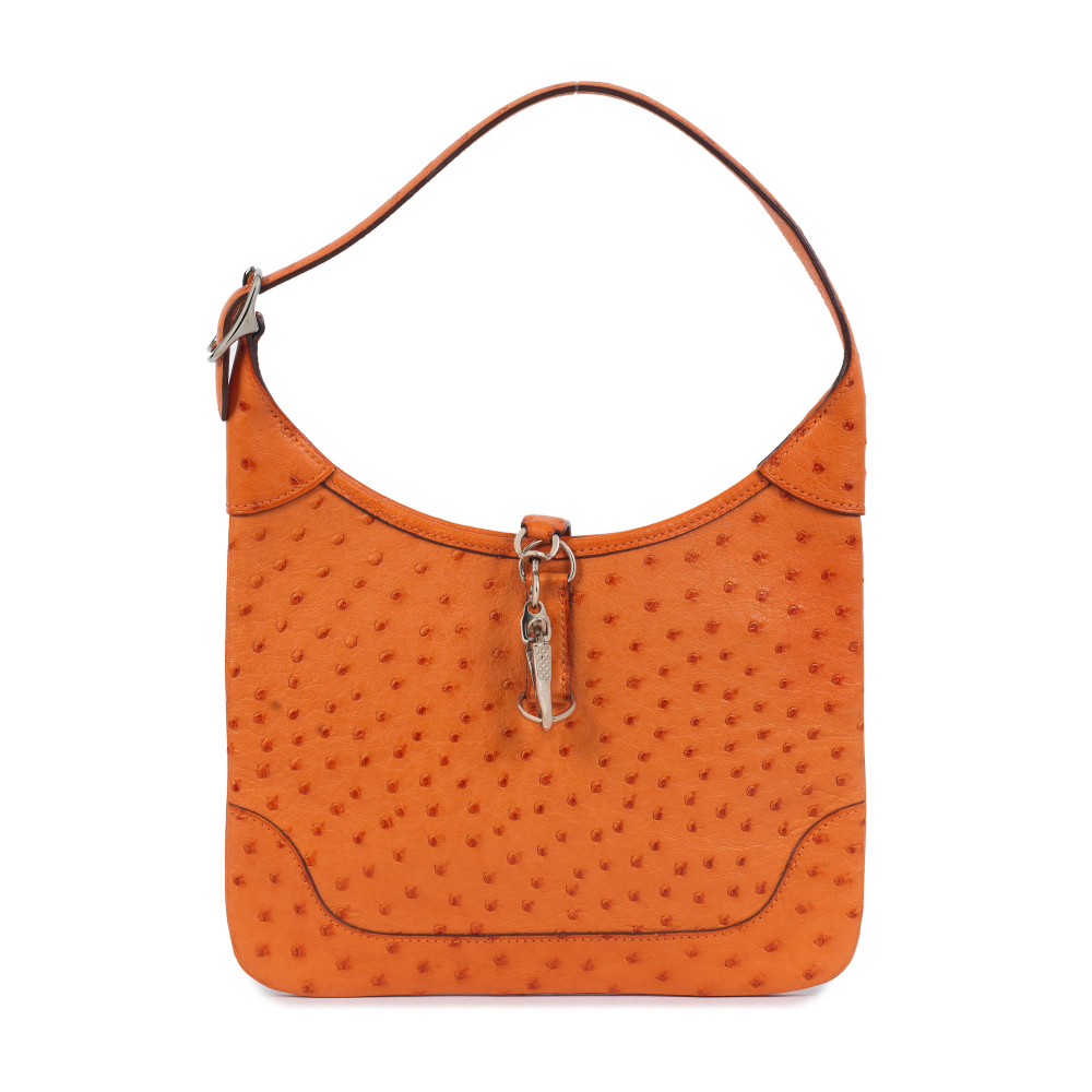 Hermès: an Orange H Ostrich Trim 24