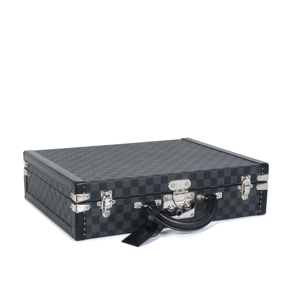 Louis Vuitton: a Damier Graphite President Briefcase