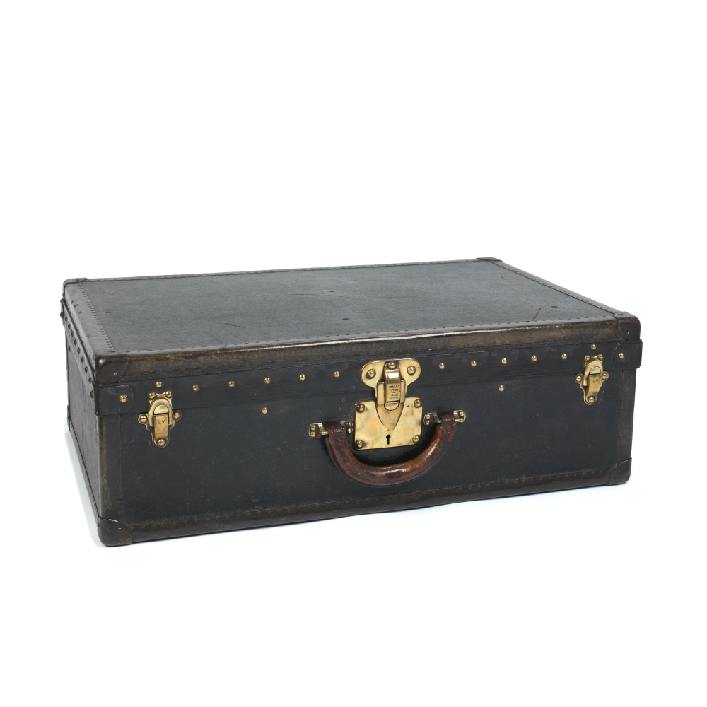 Louis Vuitton: a Black Vuittonite Alzer 65 Suitcase
