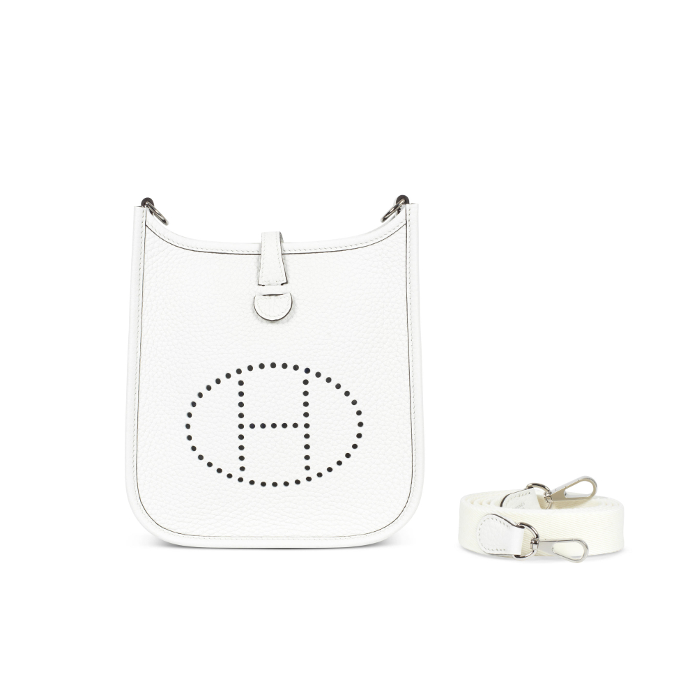 Hermès: a New White Clemence Leather Evelyne TPM 16