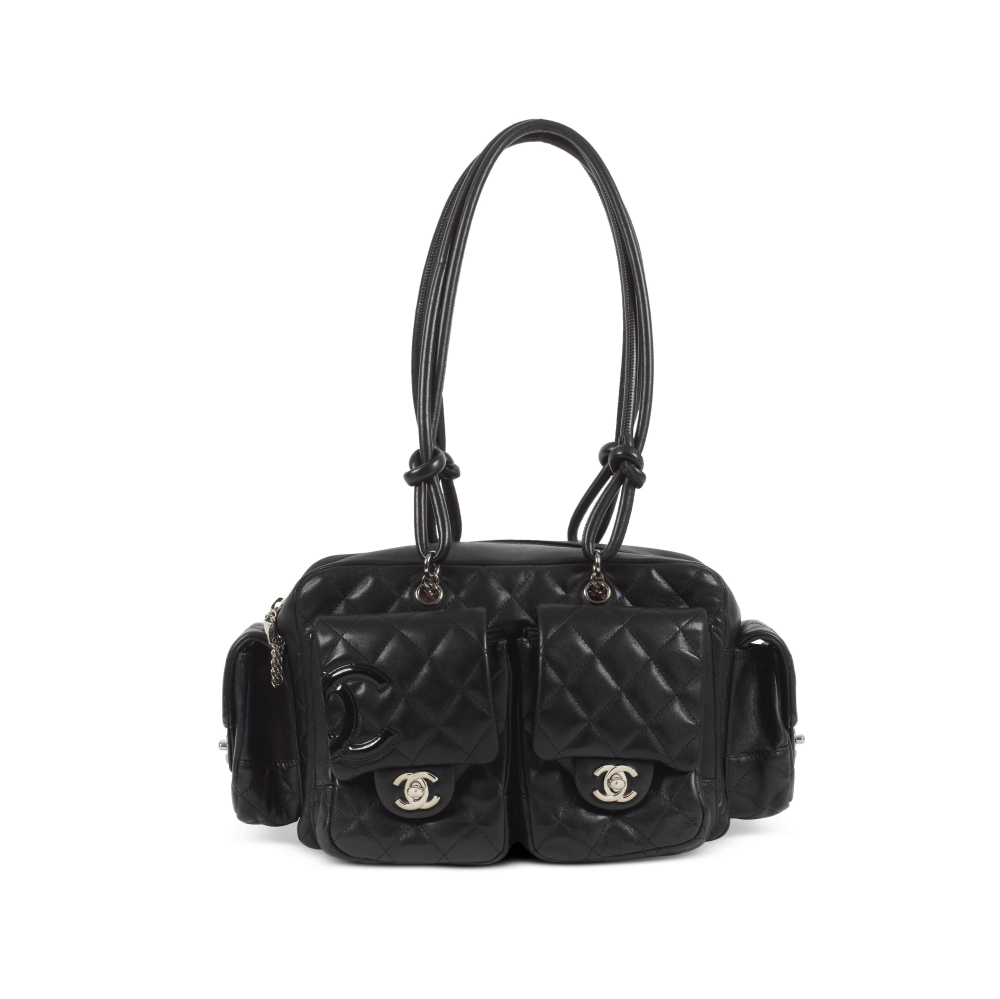 Chanel: a Black Cambon Ligne Multi Pocket Bag