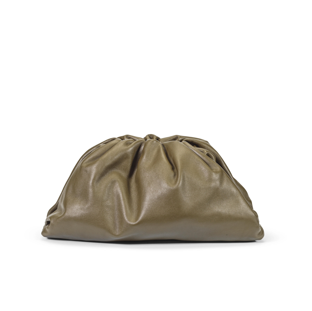 Bottega Veneta: a Mustard Leather 'The Pouch' Clutch