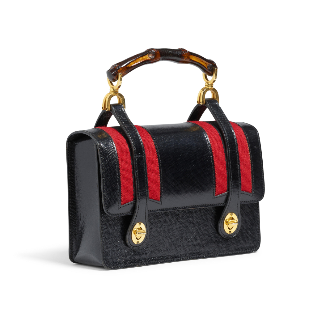 GUCCI: WEB BAMBOO HANDLE BAG